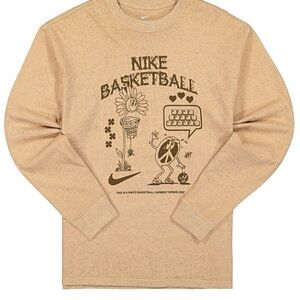 Nike Beige Basketball Graphic long sleeve